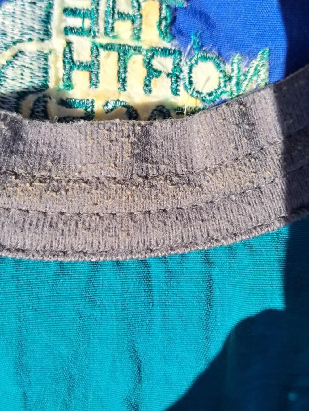 Vintage The North Face Colorful Mesh Soft Brim Hat  Blue Teal Maroon Unisex